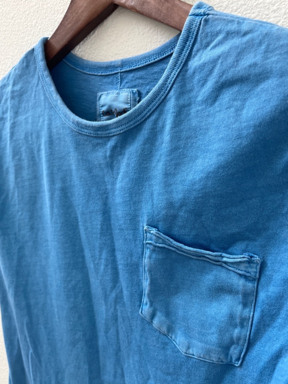 Cat & Jack Blue Short Sleeve Pocket Tee - Picture 4 of 7